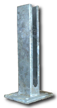 Dübelschuh verzinkt für Rechteckrohr 60/40/2mm